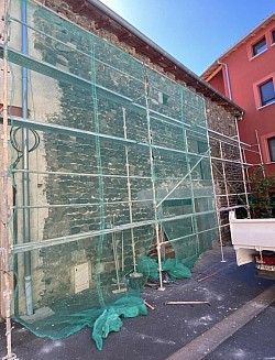 Installation d'échafaudage pour travaux de façade à Saint-Paulien (43)