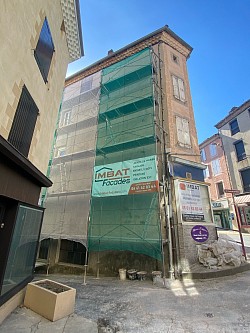 Ravalement de façade en crépi à la chaux à Parentignat (63)