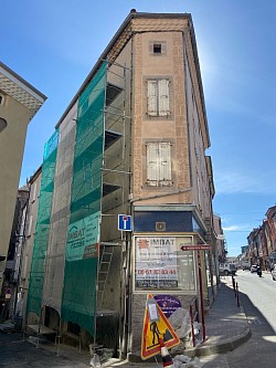 Ravalement de façade en crépi avec enduit hydraulique en Haute-Loire (43)