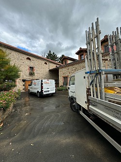 Réfection de joints de pierre au Chambon-sur-Lignon (43)