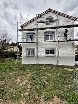 Peinture façade à Lespéron